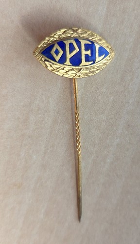 Vintage enamel opel - vintage,