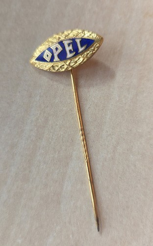 Vintage enamel opel eye logo - vintage,