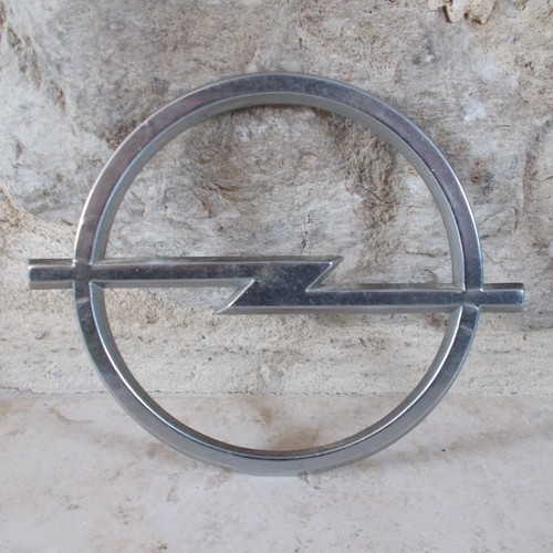 Vintage opel chrome logo badge - vintage,