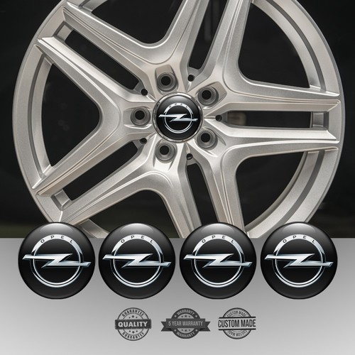 Opel nabenkappen aufkleber - 4x,