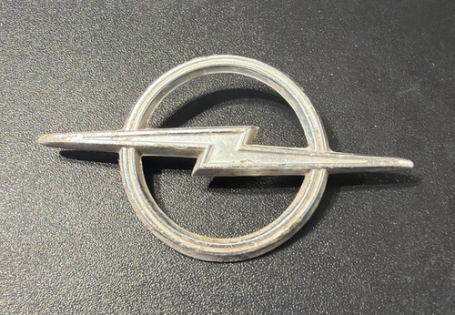Vintage opel metal chrome logo - chrome,