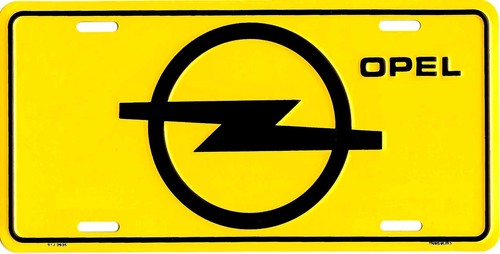 Opel logo metal - logo, license